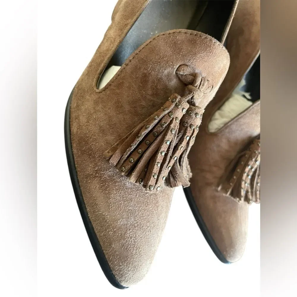 Stuart Weitzman broom tassel